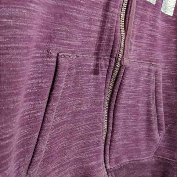 PINK Purple heather hoodie with front decor size Small @L - Picture 6 of 9